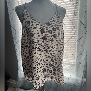 Maurices Animal Print Floral Tank